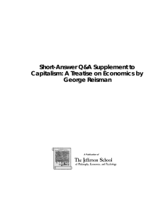 Short-Answer Q&A Supplement to Capitalism: A Treatise on