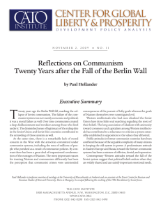 Reflections on Communism: Twenty Years after the