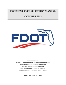 Pavement Type Selection Manual