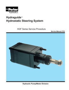 Hydraguide HGF Series Hydrostatic Steering System