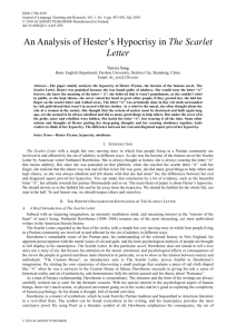 An Analysis of Hester's Hypocrisy in The Scarlet Letter