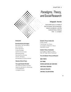 Paradigms, Theory, and Social Research