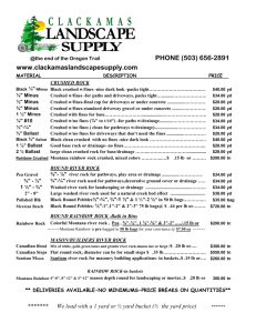 Price List - Clackamas Landscape Supply