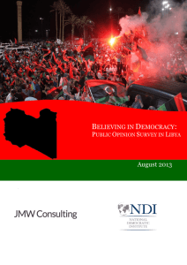 Believing in Democracy: Public Opinion Survey in Libya