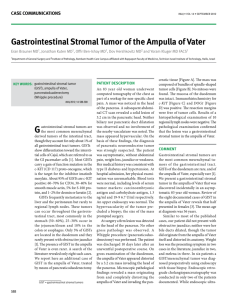 gastrointestinal stromal tumor of the ampulla of vater