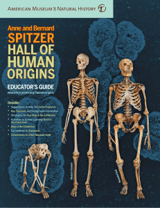 Spitzer Hall of Human Origins Educator's Guide