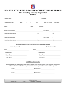 POLICE ATHLETIC LEAGUE of WEST PALM BEACH