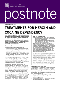treatments for heroin and cocaine dependency