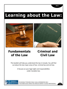 Learning about the Law
