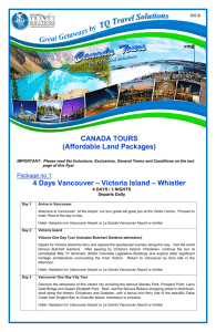 CANADA TOURS - TQ Travel Solutions