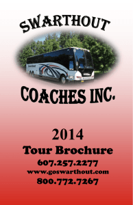 Tour Brochure - Swarthout Coaches