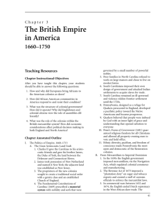 Chapter 3 The British Empire in America