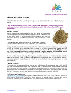 Heroin and other opiates - Essential Drugs & Alcohol Services