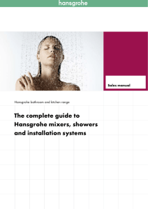 The complete guide to Hansgrohe mixers, showers and installation