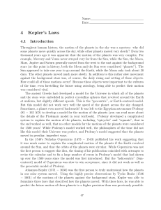 4 Kepler's Laws - NMSU Astronomy