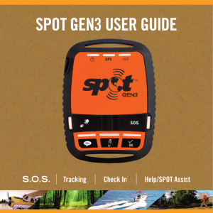 SPOT GEN3 USER GUIDE