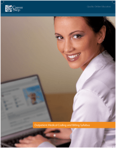 Outpatient Medical Coding and Billing Syllabus