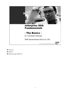 enterprise SOA Fundamentals - The Basics -