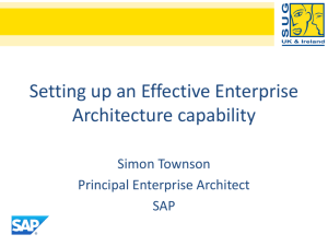 Setting up an Effective Enterprise Architecture capability