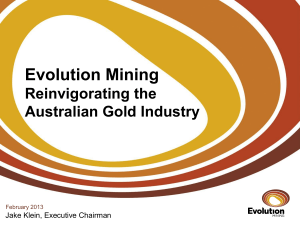 Mineral Resources - Evolution Mining