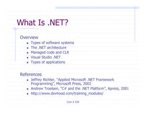 What Is .NET?