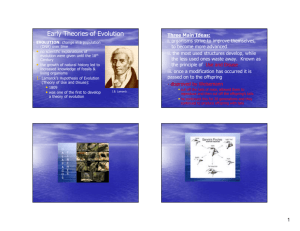 Darwin vs. Lamarck Notes
