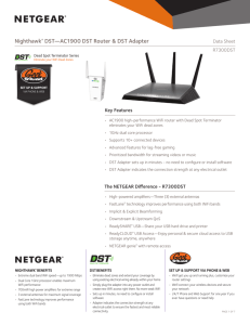 Nighthawk® DST—AC1900 DST Router & DST Adapter
