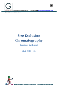 Size Exclusion Chromatography - G