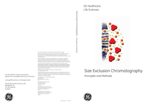 Size Exclusion Chromatography handbook