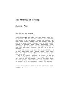 The Meaning of Meaning