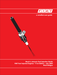 Bosch L-Jetronic Fuel Injection Guide FIAT Fuel