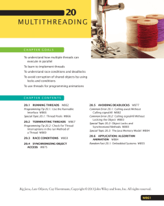 Chapter 20: Multithreading