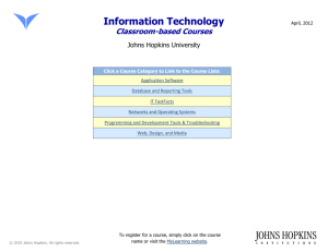 Information Technology - Johns Hopkins University