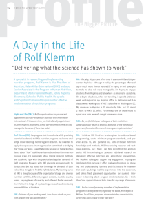 A Day in the Life of Rolf Klemm