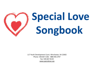 our songbook - Special Love