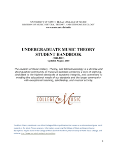 Music Theory - College of Music