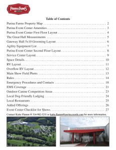 Table of Contents Purina Farms Property Map