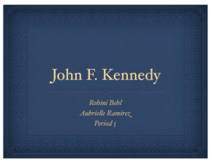 John F . K Ennedy