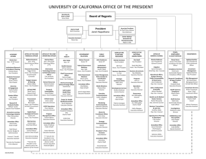 UNIVERSITY OF CALIFORNIA OFFICE OF THE PRESIDENT