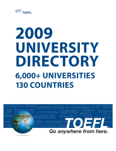 6000+ universities 130 countries