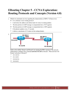 ERouting Chapter 5 - CCNA Exploration: Routing Protocols and