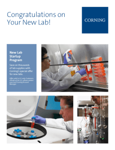Congratulations on Your New Lab!