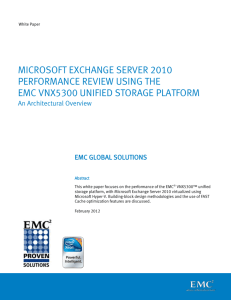 Microsoft Exchange Server 2010 Performance Review