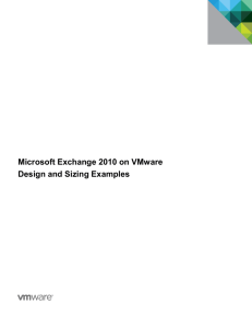 Microsoft Exchange 2010 on VMware