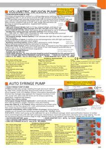 volumetric infusion pump auto syringe pump