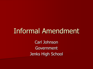 Informal Amendment - Jenks Public Schools