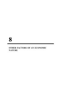 Title 8 - Other Factors of an Economic Nature