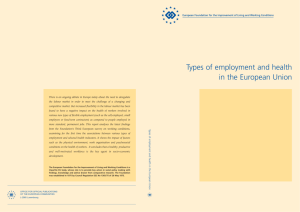 Types of employment and health in the European Union