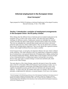 Informal employment in the European Union