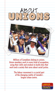 About Unions - Toronto and York Region Labour Council